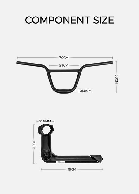 BMX-Lenker für EP-2 Boost/EP-2 Pro/Engine X