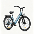 niebieski-Miejski rower elektryczny MileCity 1 Range