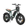 Zielony-Rower elektryczny w stylu motocykla M20